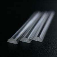 China Quartzo resistente ao calor Rod Transparent Semi Round Specially de vidro semicircular à venda