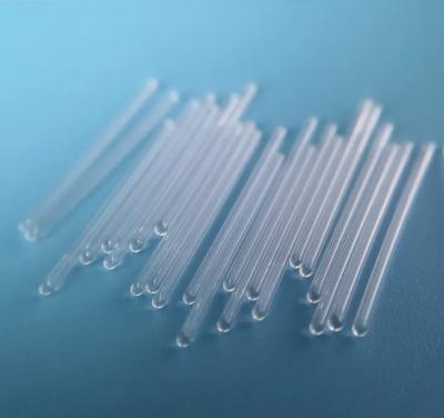 China Single-port sealed quartz glass tube for sale