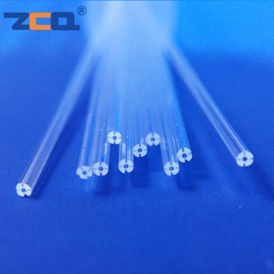 China Precision Quartz Capillary Tube V Groove U Groove Slotted For Fiber for sale