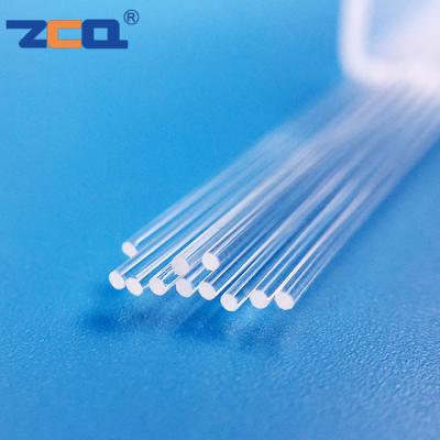 China Vidrio de cuarzo de encargo de la resistencia de fuego Rod Transparent Color Fused Silica Rod en venta