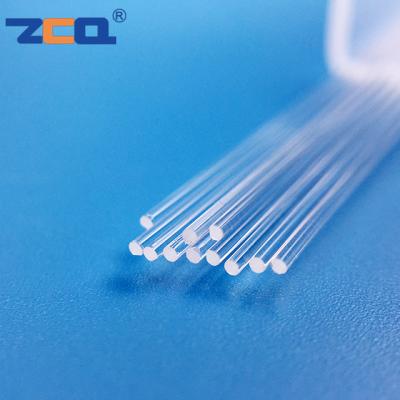 China Diameter 0.65mm Sturdy Quartz Rod Smooth Surface Clear Fused Quartz Rod for sale