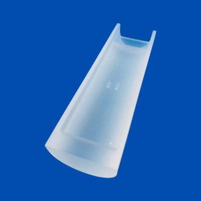 China Semicircle Machining Quartz Glass Parts for sale