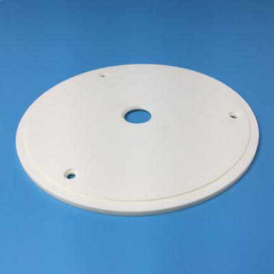 China Tolerance 0.5mm Custom Ceramic Parts Step Perforated Alumina Ceramic Sheet for sale