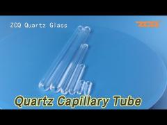 Glass Quartz Capillary Tube Sealed Round / Flat Bottom High Temperature