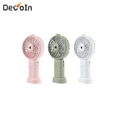 China Protable Cool Water Spray Fan//Mini Jet Humidifying Spray Fan USB Base Portable Detachable Rechargeable Handheld Water Lower Noise Customizable Mist for sale