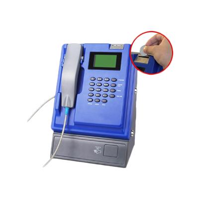 China GSM voice call & WiFi Hotspot Public Place WiFi VoIP Coin Operated Coin Phone Telephone Booth for sale