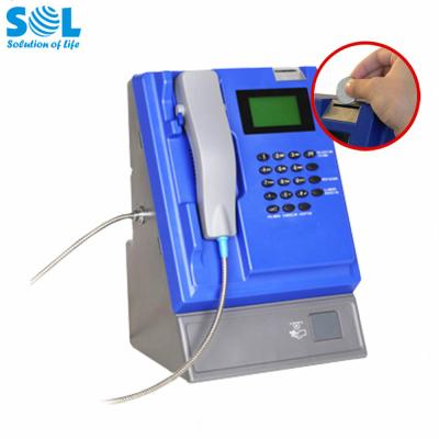 China 2021 Hot Ideas ABS Plastic Indoor Wireless VoIP Coin Telephone Booth for sale