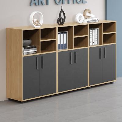 China Factory Directly Sale Modern Wooden Door Office Storage Cabinets Small Six Size Closet for sale