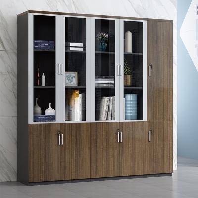 China Modern Design Office Furniture Five Doors Filing Cabinet Expandable Modern Wood Storage Cabinet High for sale