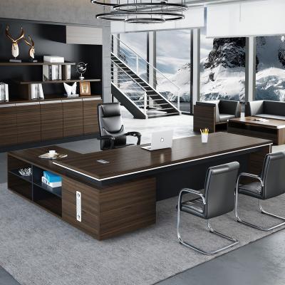 China Hot Sale Modern Office Furniture Director Office Table Luxury Boss Computer Desk Modern Executive Desk Extendable Good Prices for sale