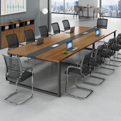 China Factory Direct Sales Extendable Modern Wooden Meeting Desk Office Furniture Conference Long Training Table for sale