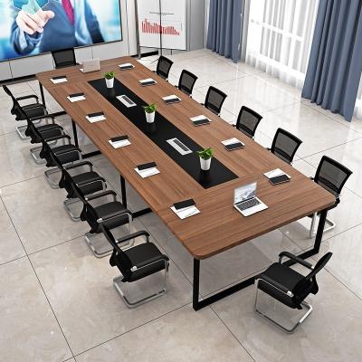 China Expandable Luxury Modular Wooden Meeting Place Meeting Furniture MFC Modern Office Conference Table for sale