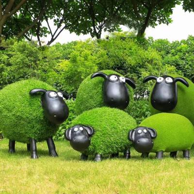 China Walrus Special Topiary Frames Soccer Field Design Artificial Animal For Forest And Park Decoration for sale