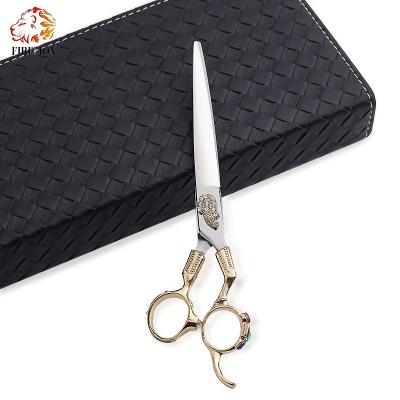 中国 2022 New 7.0/7.5 Inch Gemstone Inlaid Dogs Pet Cutting Shears Golden Dog Grooming Scissors 販売のため