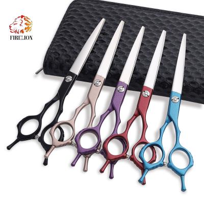 중국 High Quality Steel Firelion 6.5 Inch 440C Pet Hair Trimming Shears Dogs Cutting Grooming Scissors 판매용