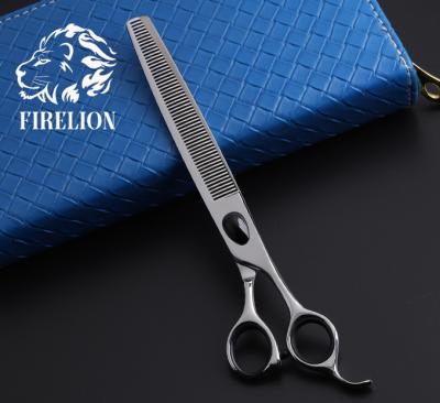 China 7.5 Inch Dog Grooming Shears Dogs Pet Professional Thinning Scissors With Toothed Blade for sale