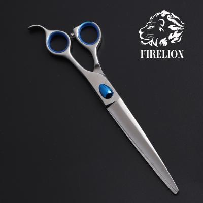 China Sapphire Professional Dog Grooming Scissors 440C Steel Pet Best Cleaner Kit Cutting Shears for sale