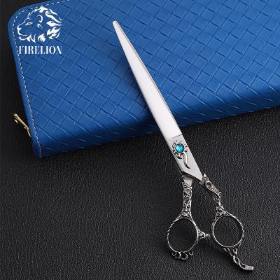 China Dogs Professional 7.5 Inch 440c Sun Sign Trimming Scissor Maker Japanese Pet Dog Grooming Scissors for sale