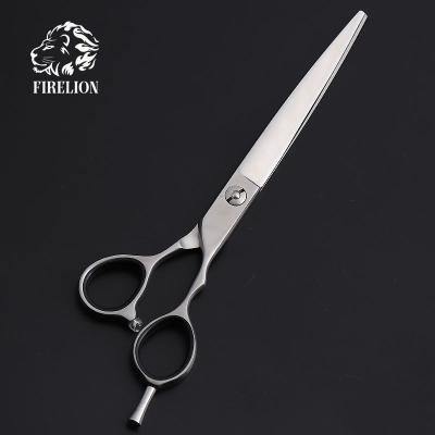 中国 Dogs Firelion 7.0 Inch 440C Japanese Dog Haircut Trimming Shears Professional Pet Grooming Scissors 販売のため