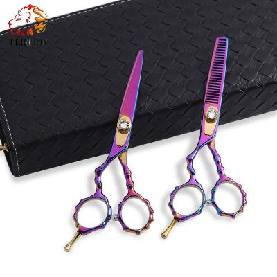 Китай Thinning Scissors 5.5 Inch Color Stainless Steel Hair Thinning Scissors Cutting Scissors Left Hand Hair Scissors продается