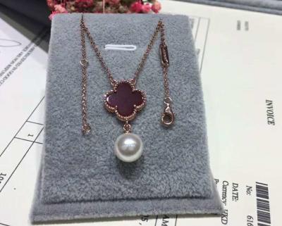 중국 925 순은 원석 보석 Pendant Necklace 밴 Cleef/Arpels 디자이너 판매용