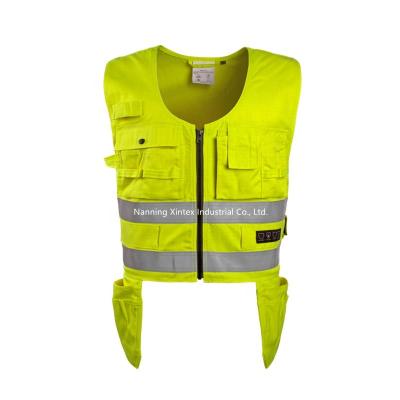 China Flame Retardant Vests Hi-strength Tool Invest Anti-static Uniform Welding Unisex Working Clothes Safety Fire Resistant Clothing for sale