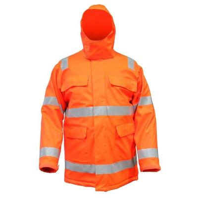 China EN 14116 Antistatic / EN 20471 Multinorm 3 Flame Retardant Raincoats In 1 Workwear Safety Clothing Jacket for sale