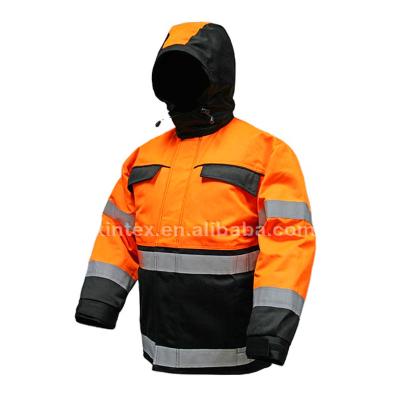 China Anti Static Workwear Winter Coat ISO11612/EN471/EN1149 High Visibility Flame Retardant Flame Retardant/Waterproof/Windproof/Breathable SafertyJacket for sale