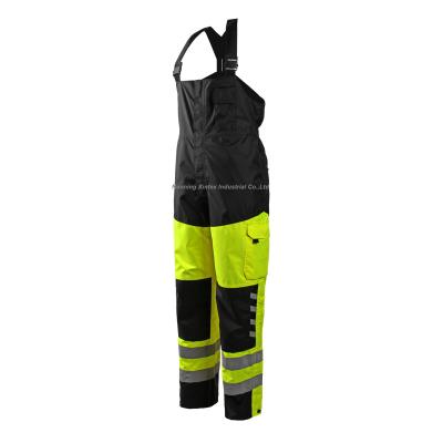 China Wholesale Workwear Vis Winter Bib And Brace Overall Safety Reflective Breathable Hi Pants Coveralls Uniforms for sale