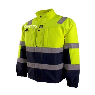 China ANSI/ISEA 107 Water Repellent ISO 20471 High Visibility Uniform Hi-Strength Jacket Breathable Highs European Hi-Viz Workwear for sale