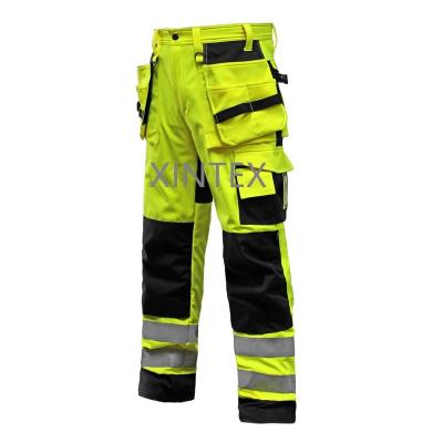 China Breathable Hi-Strength Reflective Breathable Softshell Work Safety Waterproof Pants for sale