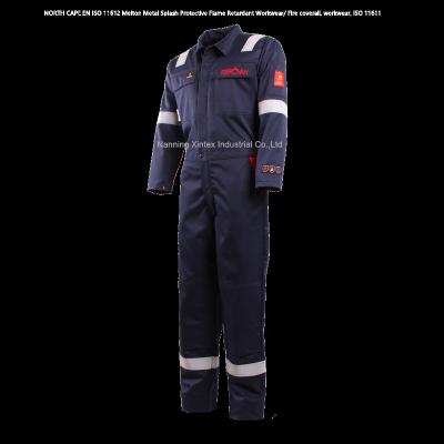 China EN ISO 11612 Melton Flame Retardant Metal Splash NORTH EN Workwear / CAP Fire Retardant Coverall, Workwear, ISO 11611 for sale