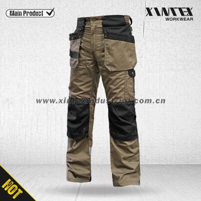 China Anti-wrinkle Polycotton multi pockets knee protection pants/Carpenter trousers//Carftsman pants/Work uniform pants/Work cargo/Work clothes for sale