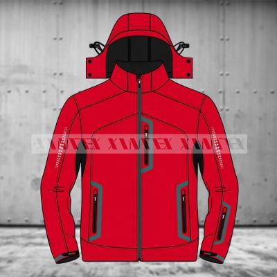 China Softshell Breathable/Wind Hooded Jacket Customized Water Proof Jacket Sports Workwear Outdoor Mens Clothing for sale