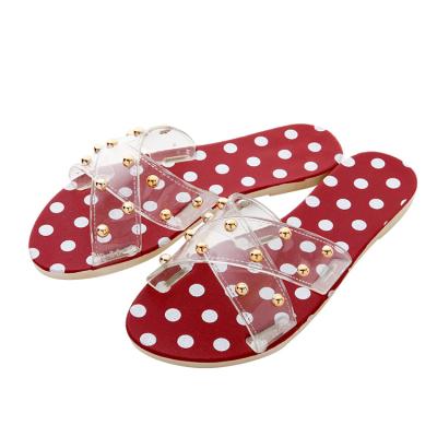 China CUSHIONING 2022 Jelly Shoes Ladies Sandals Outdoor Vacation Slip-On Slides Fashion Summer Women Sandals Clear Shoes for sale