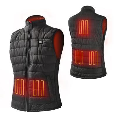 China Windproof USB Heated Vest With Reflective Branding For Winter for sale