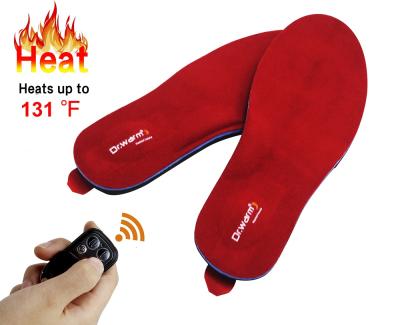 China Moldable Orthotic Cordless Battery Operated Wireless Electric Heating Cushion Heated Slip Insoles for sale