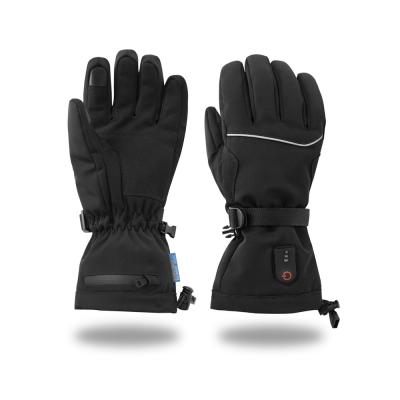 China Men 7.4V Rechargeable Heated Ski Motorcycle Gloves , Winter Working Gloves for sale