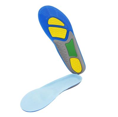 China Cuttable Integral Tape Massage Aid Alleviating Heel Metatarsal Pain Plantar Fasciitis Sports Gel Insoles for sale