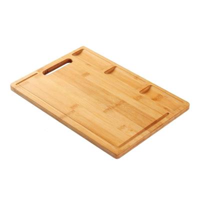 China Multi Purpose Sustainable Design Natural Bamboo Groove Durable 3 Purpose Cutting Board Set for sale