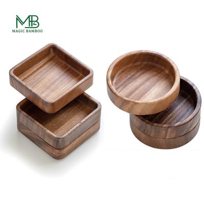 China 2022 Sustainable Hot Sale Factory Custom Acacia Wood Salad Fruit Fruit Serving Bowl for sale