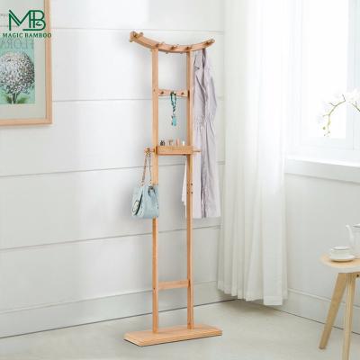 China Living Room Nordic Tree Branch Shape Cloth Hanging Bamboo Rack Coat Rack for sale