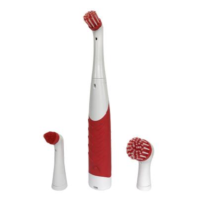 China Viable 3 in1 Sonic Scrubber Cleaning Brush Home Application Electric Brush for Bathroom Kitchen for sale