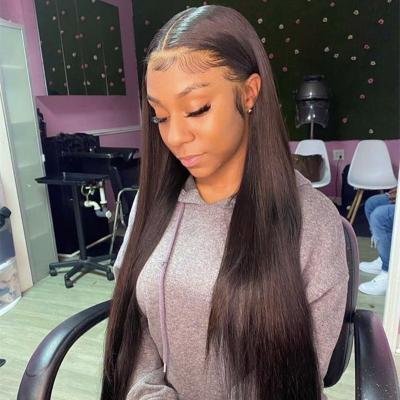 China Wholesale Straight Lace Front Human Hair Wig Body Wave 5x5 Lace Frontal Closure Remy Brazilian Human Hair Wigs For Color Women 180 Density for sale