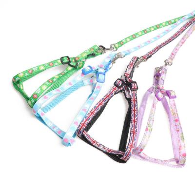 China New Nylon Printed Dog Cat Harness Adjustable Pet Harness from SPARE wholesales for sale