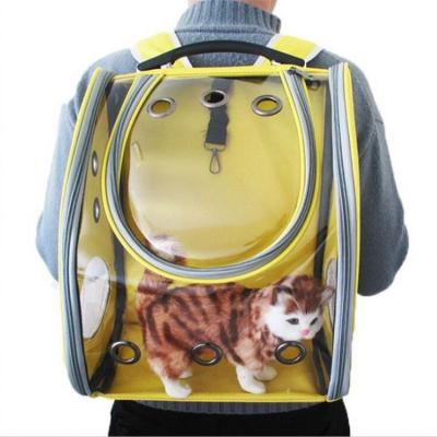 China Cat Bag Breathable Portable Pet Carrier Backpack Bag For Girls Backpack Cat And Dog Space for sale