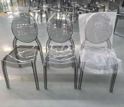 China New Qingdao Smoke Hotel Chair Crystal Mirage Chair Acrylic Chair for sale