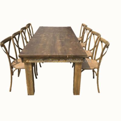 China Wooden Solid Hard Style Solid Wood French Dining Table for sale