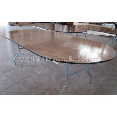 China PANEL Table Durable Foldable Solid Wood Oval Dining Table for sale