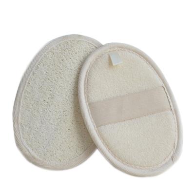 China EXFOLIATE Natural Loofah Pads Oval Loofah Pads Shower Loofah Scrubber Bath Accessories for sale